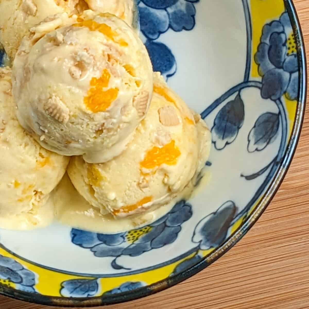 Mango Cookies and Cream No‑Churn Ice Cream - Just Maika Cooking